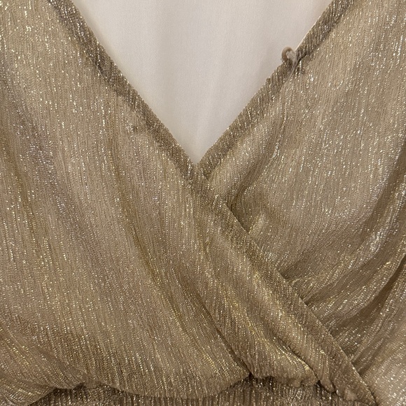 Habitual Metallic Gold sparkle Dress - Picture 4 of 6